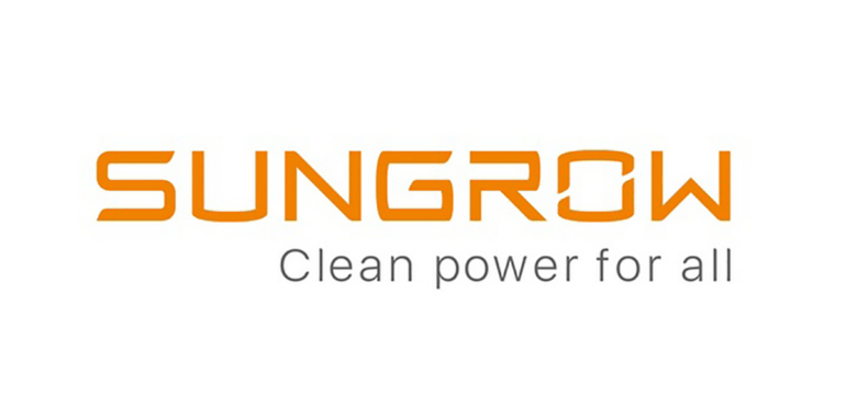 A logo for Sungrow 5kw Dual Premium Solar Inverter, specializing in Solar Power.