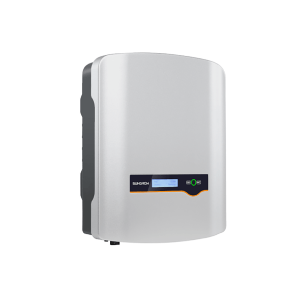 A Sungrow 5kw Dual Premium Solar Inverter featuring Hielscher Electrical on a white background.