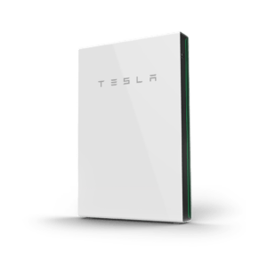 A white Tesla PowerWall 2 on a white background, showcasing sleek design and cutting-edge technology in solar power.