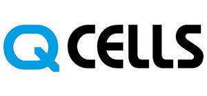 Qcells logo on a white background showcasing its expertise in Solar Power.