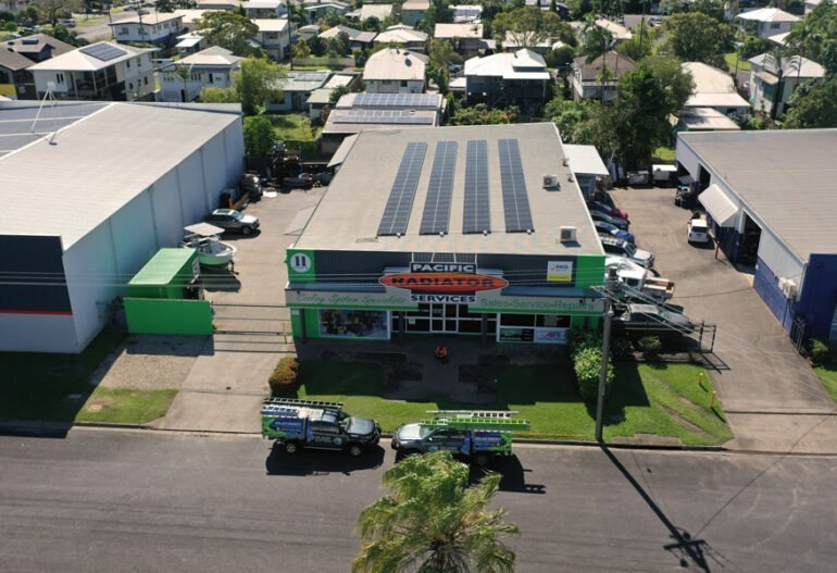 Bungalow Commercial Solar Panel Installation Pacific Radiator Services Cairns 2