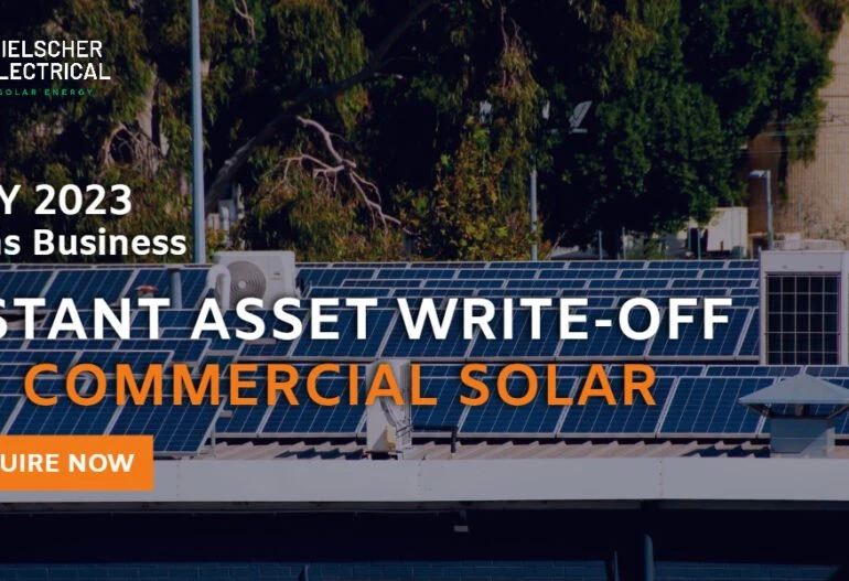 Hielscher Electrical offers instant asset write off for commercial solar power installations.