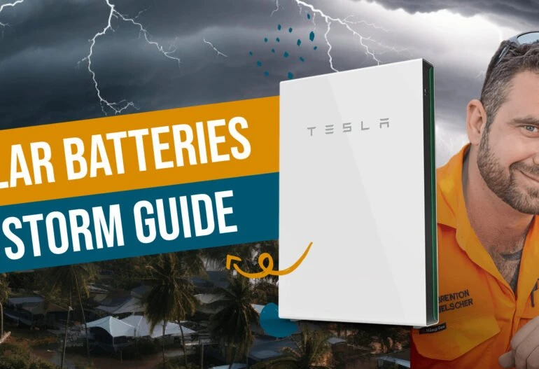 Solar batteries and storm guide in Cairns.