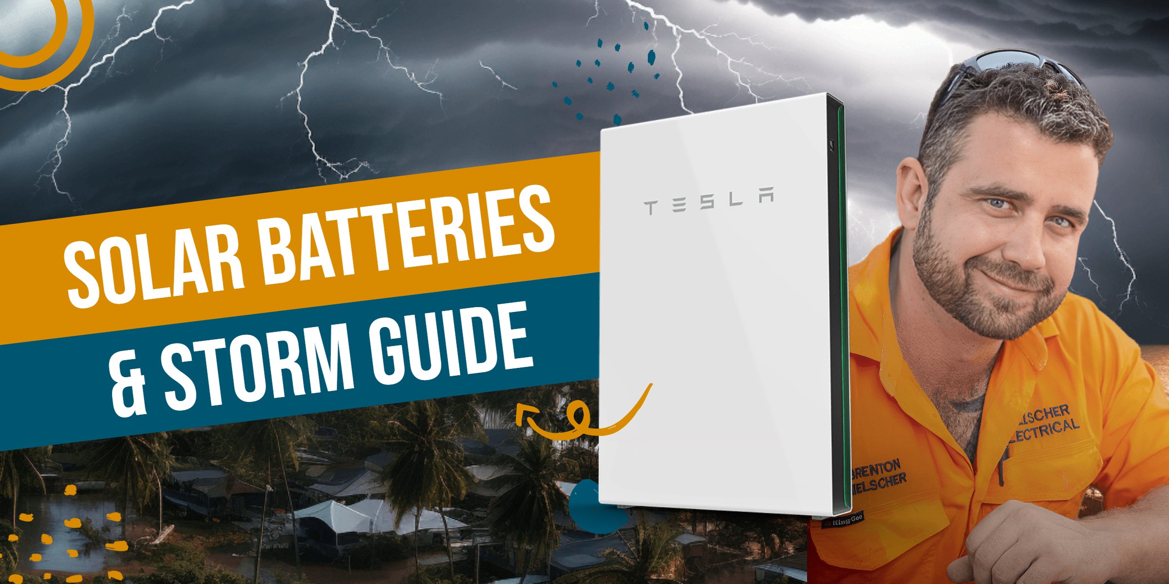 Solar batteries and storm guide in Cairns.