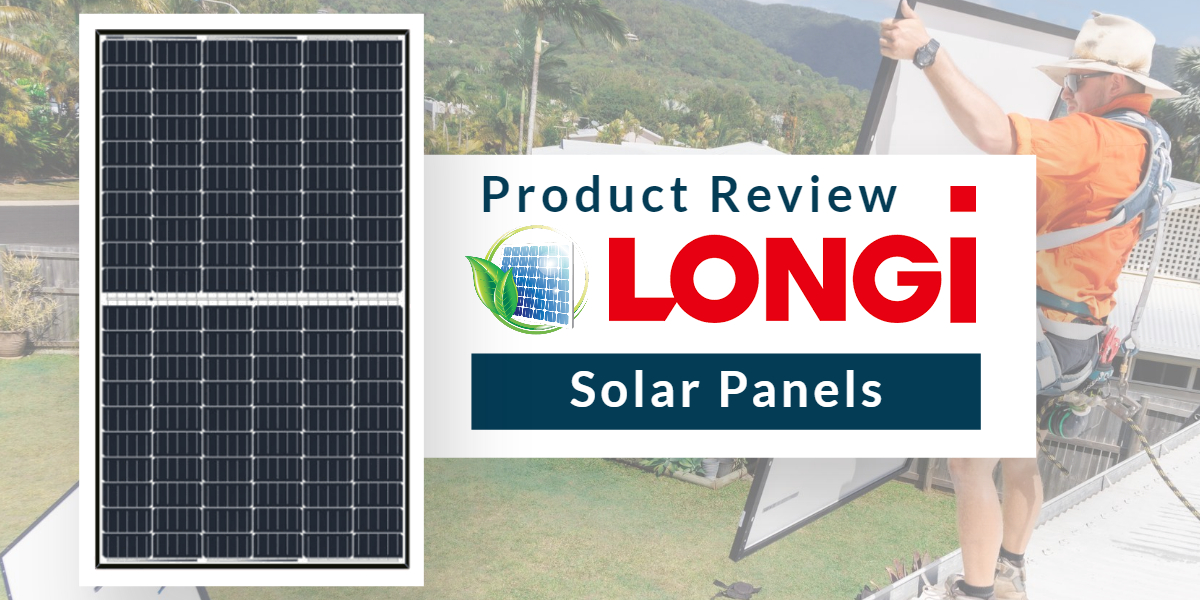 Product Review: LONGi Solar Panels 
A man standing next to a LONGi solar panel, sharing his review about its performance and efficiency.