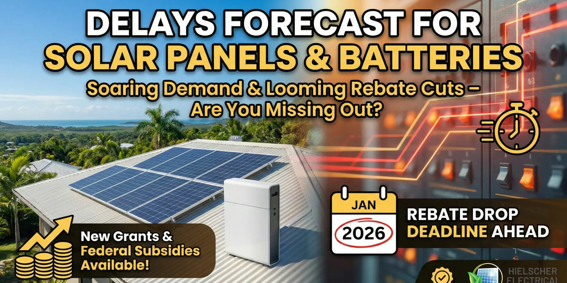 Delays forecast for solar panels batteries amid soaring demand feature