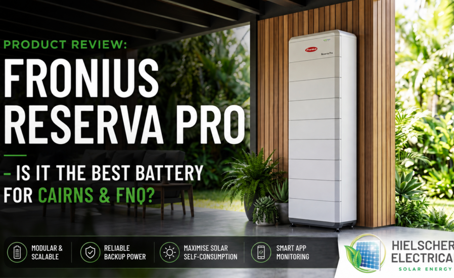Good, bad and better Fronius battery installation locations showing shade, ventilation and weather protection for Cairns and Far North Queensland.