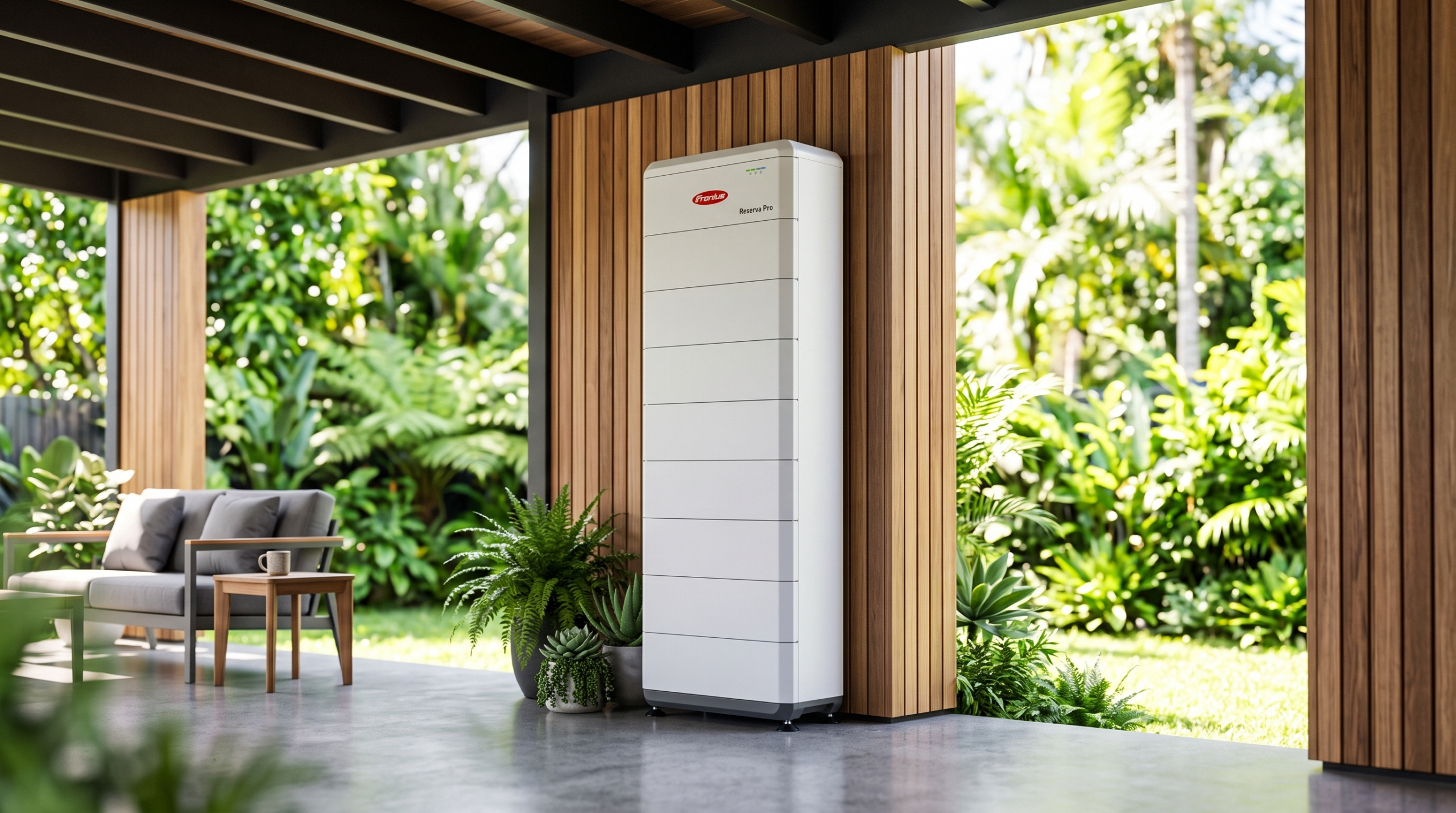 Good, bad and better Fronius battery installation locations showing shade, ventilation and weather protection for Cairns and Far North Queensland.